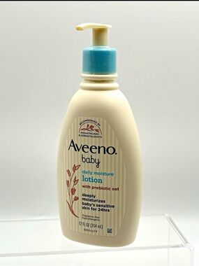 Aveeno Baby Daily Moisture Lotion — Cream Bottle with Blue Pump